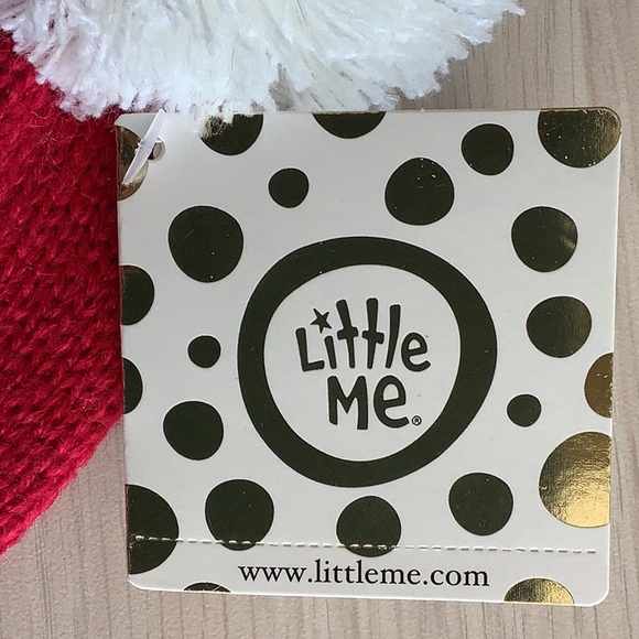 NWT Little Me Holiday hat and booties set - Picture 2 of 5